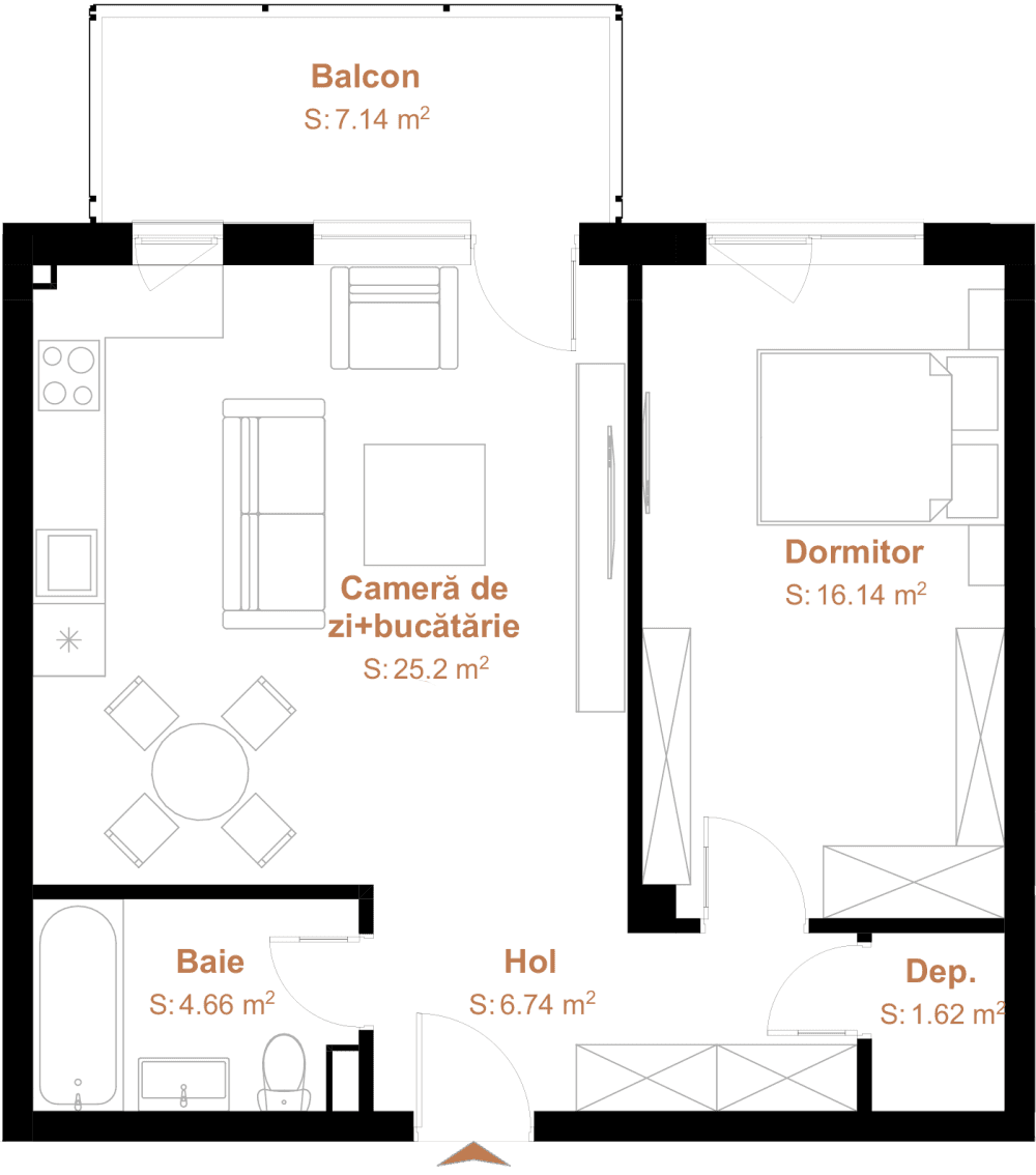 Apartament cu 2 camere Cluj-Napoca