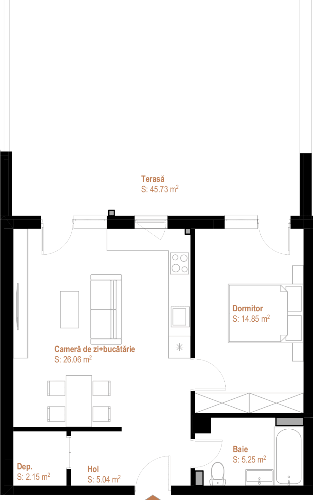 Apartament cu 2 camere Cluj-Napoca