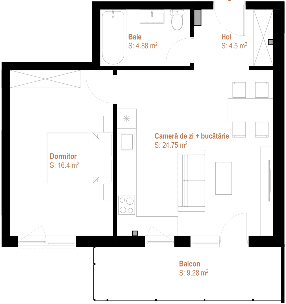 Apartament cu 2 camere Cluj-Napoca