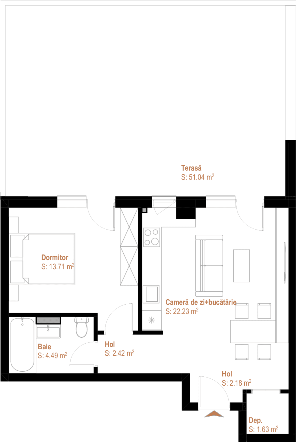 Apartament cu 2 camere Cluj-Napoca