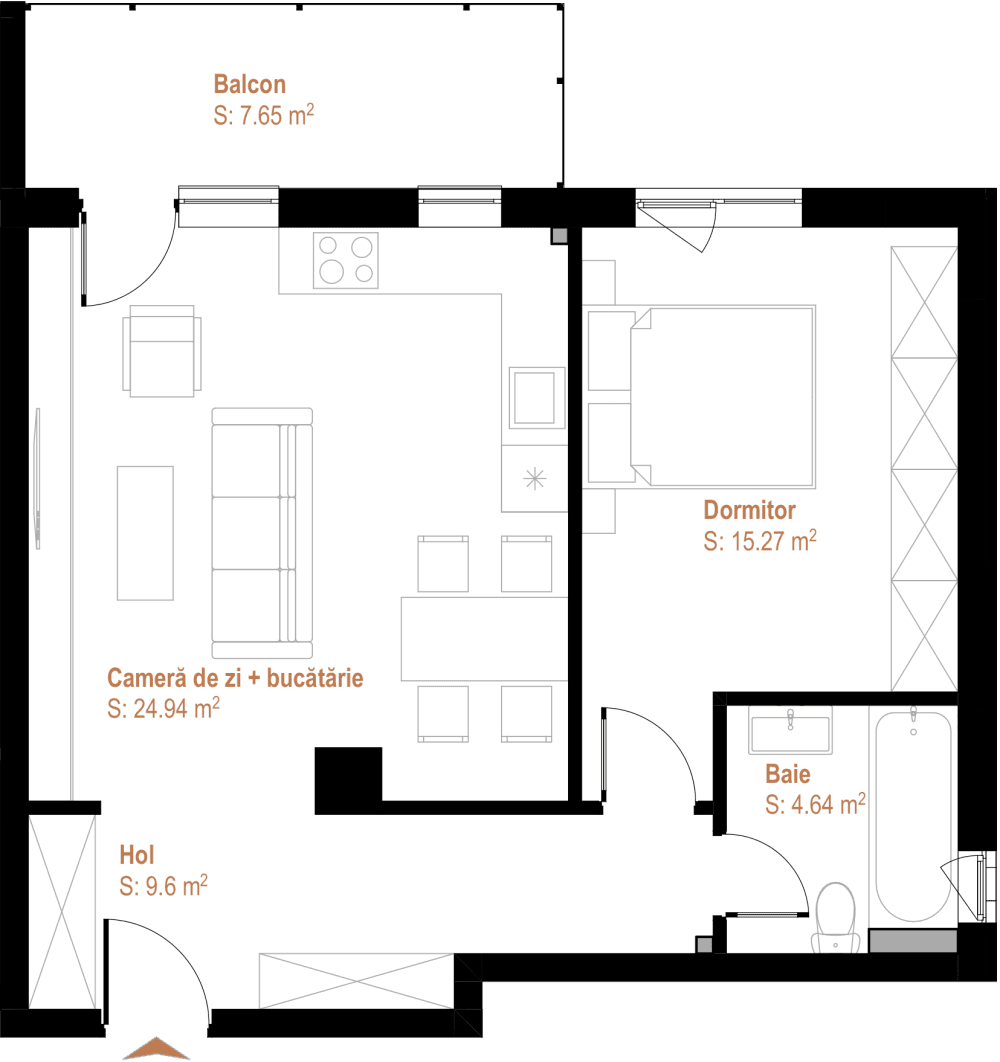 Apartament cu 2 camere Cluj-Napoca